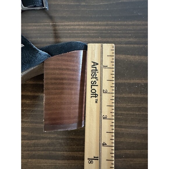 Vionic Kaia Black‎ Suede Chunky Heel Ankle Strap Sandals Women's 9 - Picture 11 of 11